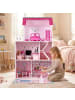 COSTWAY Puppenhaus Holz ab 3 Jahren in Rosa
