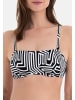 ROSA FAIA Bikini-Top Shining Lines in Schwarz
