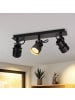 ZMH Deckenleuchte in Schwarz 3-flammige GU10 Vintage Schwenkbar Flurlampe
