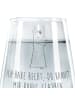 Mr. & Mrs. Panda Tumbler Glas Lamakopf Genervt mit Spruch in Transparent