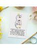 Mr. & Mrs. Panda Postkarte Pinguin Konfirmation Hemd mit Spruch in Weiß