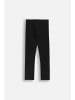 Coccodrillo Gefütterte Leggings mit langem Hosenbein in schwarz