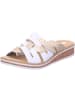 rieker Pantoletten in weiss/lightgold