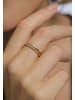 Elli Ring 925 Sterling Silber Twisted in Gold