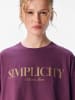 Object T-Shirt in Mauve Wine