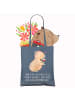 Mr. & Mrs. Panda canvas tasche Capybara Wein mit Spruch in Indigo Blue
