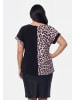 faina Women Plus Size T-Shirt in Multicolor Black