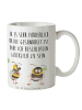 Mr. & Mrs. Panda Tasse Hummeln Kleeblatt mit Spruch in Weiß