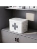relaxdays Medizinbox in Weiß - (B)21 x (H)16 x (T)15,5 cm