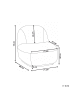 Beliani Sessel LOVBERG in Weiß - (W) 71 x (H) 74 x (L) 80 cm