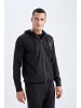 DeFacto Kapuzensweatjacke SLIM FIT in Schwarz