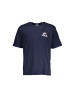 Fila Blaues Baumwoll-T-Shirt