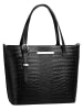 Cluty Handtasche echt Leder in schwarz