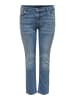 ONLY Carmakoma Straight Leg Jeans Übergröße Plus Size Denim Hose CARALICIA in Blau