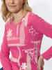 Sieh an! Rundhals-Shirt in fuchsia-puder-bedruckt
