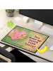 Mr. & Mrs. Panda Tischpad Faultiere Herz Design mit Spruch in Weiß