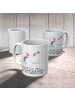 Mr. & Mrs. Panda Kaffeetasse Einhorn Pupsen mit Spruch in Weiß
