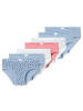 Schiesser Slip 7er Pack in Blau/Weiß