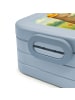 Mr. & Mrs. Panda Snackbox Bären mit Hut Design mit Spruch in Blau Pastell