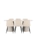ebuy24 Essgruppe Narvik (7-teilig) Beige 100 x 200 cm