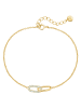 Glanzstücke München Armband aus Sterling Silber mit Zirkonia in gelbgold