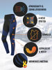 normani 2 x Thermounterhose Lange Skiunterwäsche Unisex in Schwarz/Blau