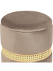 Beliani 2er-Set Pouf MEDFORD in Grau