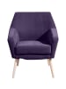 others SESSEL Kachka Bezug Veloursstoff Buche natur / violett