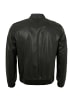 Milestone Lederjacke Lammnappa in Schwarz
