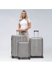 Pactastic Collection 01 4-Rollen Kofferset 3tlg. mit Dehnfalte in grey-coffee metallic