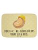 Mr. & Mrs. Panda Badteppich Igel Beten mit Spruch in Gelb Pastell