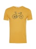 GreenBomb T-Shirt Bike Knut in Ocker