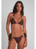 Moda Minx Bikinihose Hoop Tie in Brown