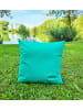 JACK 2er Set Outdoor Kissenhülle 45x45cm Uni in Türkis