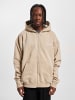 PEGADOR PEGADOR Zip-Kapuzenpullover in vintage washed kingdom beige