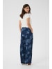 CULTURE Casual Hose CUalexa Straight fit in Blue Flower