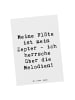 Mr. & Mrs. Panda Postkarte Spruch Flötenzauber mit Spruch in Weiß