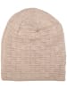 styleBREAKER Feinstrick Beanie Mütze in Beige