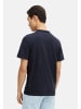 Tom Tailor Shirt 'Washed Printed Stripe' in dunkelblau