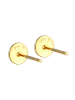Elli Ohrringe 375 Gelbgold Kreis, Plättchen in Gold