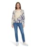 Betty Barclay Strickpullover mit Print in Beige/Blau