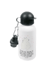 Mr. & Mrs. Panda Kindertrinkflasche Eisbär Umarmen mit Spruch in Weiß