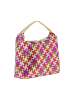 faina Women Hobo Bag in Gold Fuchsia