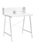 Beliani Schreibtisch ALAND in Weiß - (W) 80 x (H) 94 x (L) 62 cm
