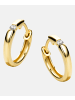 Diamant L'éternel Creolen aus 375 Gelbgold mit Diamant