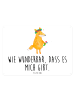 Mr. & Mrs. Panda Blechschild Fuchs Blumen mit Spruch in Weiß