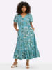 sheego by Joe Browns Kleid in aquamarin-smaragd-gemustert