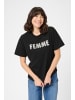 Kaffe T-shirt KAarina Regular fit in Black Deep