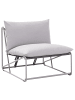 Beliani Gartenstuhl PICO in Grau - (W) 80 x (H) 88 x (L) 88 cm