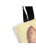 Mr. & Mrs. Panda Strandtasche Igel Wein mit Spruch in Gelb Pastell